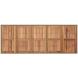  Vrtni stol s pločom od drva bagrema sivi 240x90x75cm poliratana | shoptok.hr
