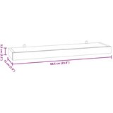  Zidne police 2 kom 60 x 15 x 4 cm od masivne tikovine | shoptok.hr