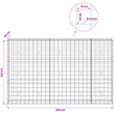  Gabion s žicom debljine 5 mm i mrežom 10x10 cm 250x30x150 cm Slike