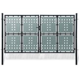 vidaXL crna jednostruka vrata za ogradu 300 x 225 cm Cijene