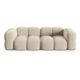 Bež baršunasti sofa 250 cm Loretto –