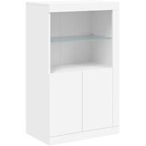  Komoda s LED svjetlima bijela 202x37x100 cm | shoptok.hr