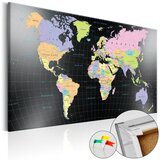  Slika na plutenoj podlozi - Human's Kingdom [Cork Map] 60x40 | shoptok.hr