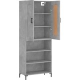  Visoka komoda siva betona 69,5x34x180 cm od konstruiranog drva | shoptok.hr
