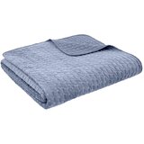 Bianca Plavi prošiven prekrivač od samta 240x260 cm Attica Velvet – | shoptok.hr