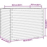 vidaXL Vrtno cvetlično korito 90x60x72 cm trdna borovina | Shoptok.si