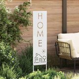 vidaXL Zaslon za zasebnost v vrtu Bela 32 x 140 cm Mnogi jeklo | Shoptok.si