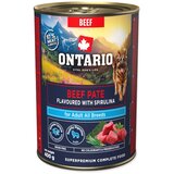 Ontario Dog Adult konzerva, pašteta - govedina in spirulina 400 g Cene