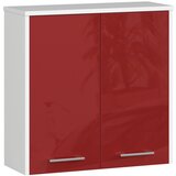 AKORD VISIČNA OMARA 60 cm FIN 2D BELO / RDEČE SJAJNO, (21713991) Cene