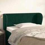  Uzglavlje s ušima tamnozeleno 83x23x78/88 cm baršunasto | Eponuda.ba