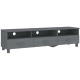TV ormarić HAMAR tamnosivi 158 x 40 x 40 cm od masivne borovine | shoptok.hr