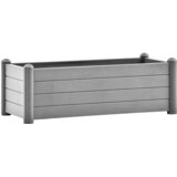  Povišena vrtna gredica PP siva boja kamena 100 x 43 x 35 cm | shoptok.hr