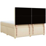 vidaXL Krevet s oprugama i madracem krem 180x200 cm od tkanine | shoptok.hr