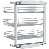  Kuhinjska izvlačna žičana košara s 3 razine srebrna 47x35x56 cm | Eponuda.com
