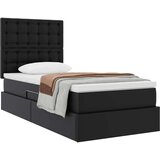  Krevet s od storage s madracem Crna 90 x 190 cm Lažna koža | shoptok.hr