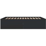 vidaXL Okvir za krevet crni 160x200 cm konstruirano drvo | shoptok.hr