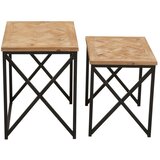 Premier Housewares Stranske mizice v kompletu 2 ks iz masivne jelke 38x51 cm Kickford – | Shoptok.si