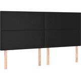  Posteljni okvir z vzglavjem črn 180x200 cm umetno usnje, (20788583) | Shoptok.si