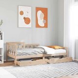 vidaXL Dnevni krevet s ladicama bez madraca 80x200 cm masivno drvo | shoptok.hr