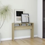 Maison Chic konzolna miza - miza ob steni sonoma hrast 105x30x80 cm iverna plošča, (21786384) | Shoptok.si