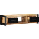 Maison Chic TV omarica - TV stojalo - Televizijska omarica 100x30x25 cm Masivni neobdelan les Mango, (21699517) Cene