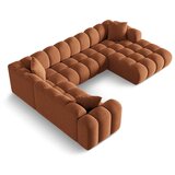 Cosmopolitan Design Kutna garnitura od šenila boja terakote (s lijevim kutom/u obliku slova "U") Treno – | shoptok.hr