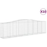  Lučne gabionske košare 10kom 400x50x100/120cm pocinčano željezo | shoptok.hr