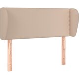 Maison Chic vzglavna omarica - nočna omarica - posteljna omarica z ušesi kapučino 103x23x78/88 cm umetno usnje, (21711551) Cene