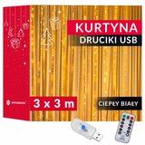  LED svjetlosna zavjesa – 300 lampica, toplo bijela | shoptok.hr