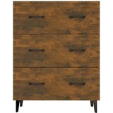  Komoda boja dimljenog hrasta 69,5x34x90 cm konstruirano drvo | shoptok.hr