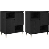  Komode 2 pcs Crni hrast | Eponuda.com