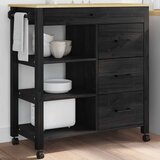  Kuhinjski voziček Črna, (5000113274) | Shoptok.si