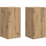 TV zidni ormar 2 pcs Umjetnička hrastovina 30 x 31 x 60 cm | Eponuda.com