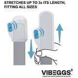 VibEggs Twisty Tongues Vibrating Masturbation Sleeve White Slike