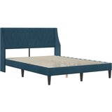  Okvir za krevet s uzglavljem Plava 160 x 200 cm Baršun - Plava 160 x 200 cm | shoptok.hr