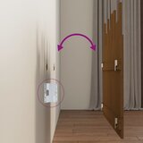  Zidno uzglavlje boja meda 108x3x80 cm masivna borovina | shoptok.hr