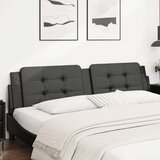  Vzglavna stranica črna 200 cm umetno usnje | Shoptok.si