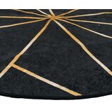  Perivi tepih crno-zlatni Ø 120 cm protuklizni | shoptok.hr