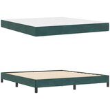 Box spring krevet Tamnozelena 180 x 220 cm tkanina - Tamnozelena 180 x 220 cm | shoptok.hr