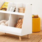 SoBuy knjižna omara za otroke v beli barvi v skandinavskem slogu, (20815189) | Shoptok.si