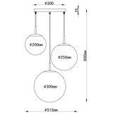 Globo 1581-3S - Luster na sajli JOEL 3xE27/60W/230V | Eponuda.com