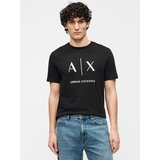 Armani Exchange Majica crna / bijela | shoptok.hr