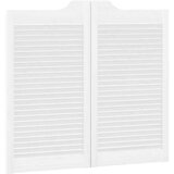 vidaXL Nihajna vrata Louvred Design 2 para Bela 90x80 cm | Shoptok.si