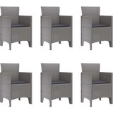  7-dijelni vrtni blagovački set s jastucima svijetlosive poli ratana | shoptok.hr