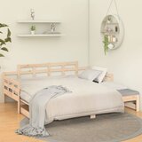  Dnevni ležaj na izvlačenje od masivne borovine 2 x (80x200) cm | shoptok.hr