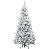  Umjetno božićno drvce s nogom s stalakom Bijelo 240 cm PE i PVC | shoptok.hr