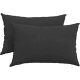 vidaXL Blazine za kavč 2 pcs Črna 60 x 40 cm blago | Shoptok.si