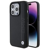 BMW USNJEN OVITEK S TEKSTURO IN ČRTAMI ZA IPHONE 15 PRO ČRN, (21898185) | Shoptok.si