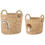 Bloomingville Mini Dječje kutije za pohranu u setu 2 kom od vodenog zumbula u prirodnoj boji ø 32x32 cm Agnes – | shoptok.hr