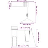 Vanjski set za igru od masivnog drva duglazije | shoptok.hr